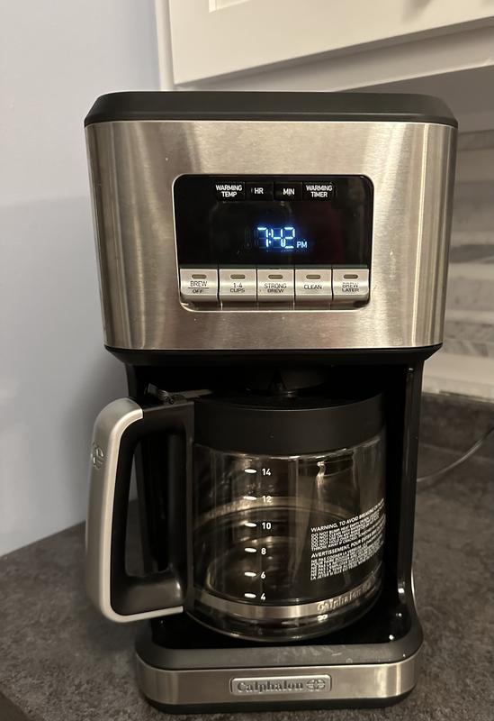 14-Cup Programmable Coffee Maker - Stainless Steel Drip Coffee Maker with  Glass Carafe, High Performance Heating