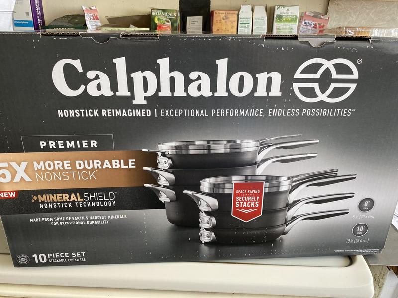 Williams-Sonoma - Spring 18 Vendor Funded Gift Guide - Calphalon Premier Space  Saving Nonstick 10-Piece Cookware Set