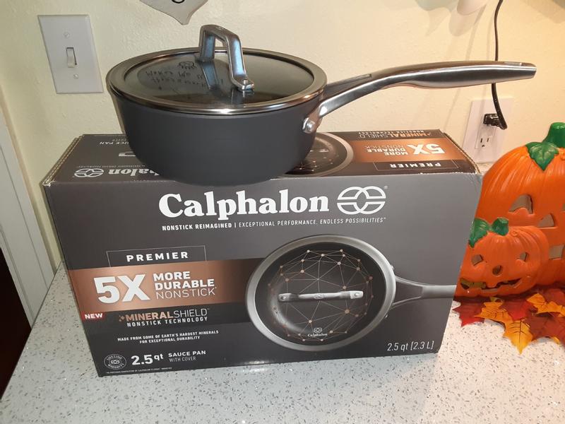 Calphalon Premier MineralShield Non-Stick 2.5-Qt. Saucepan with Lid +  Reviews