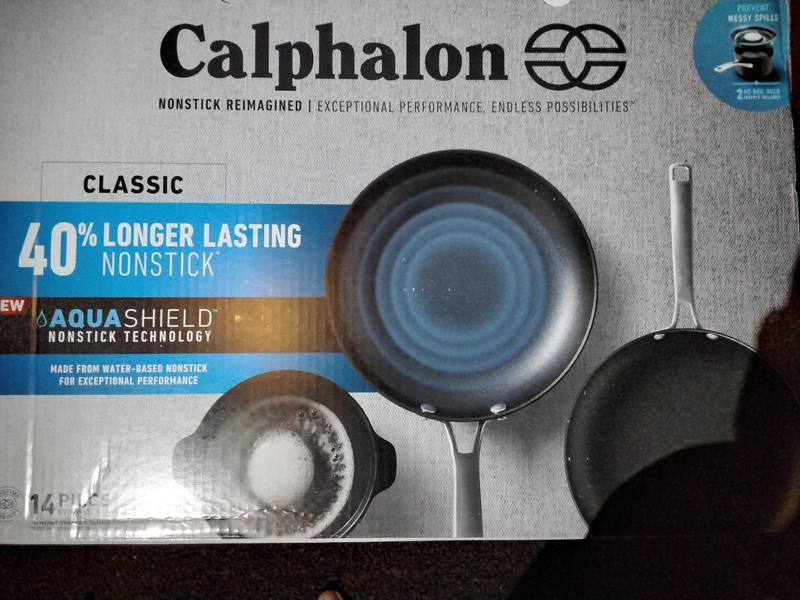 Calphalon Classic Hard-Anodized Nonstick Cookware 14-Piece Pots and ...