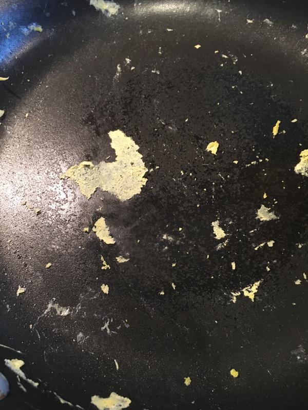 Eggs stuck after cooking