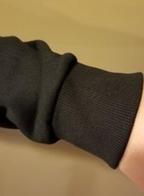 Rib-Knitted Trim that Stays in Place