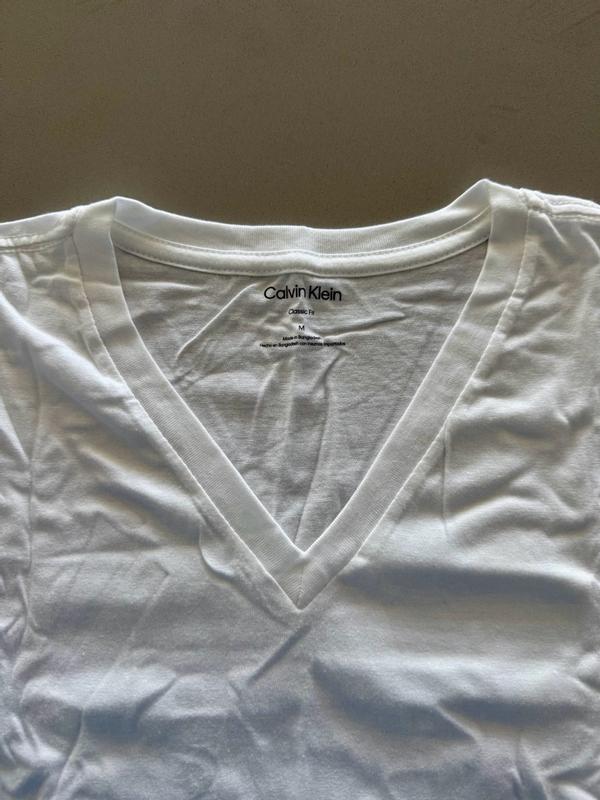 Customer photo for "100% cotton vnecks"