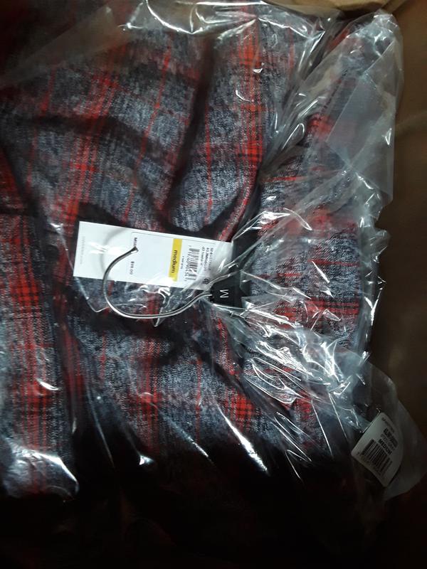 CALVIN KLEIN OVERSIZED PLAID FLANNEL