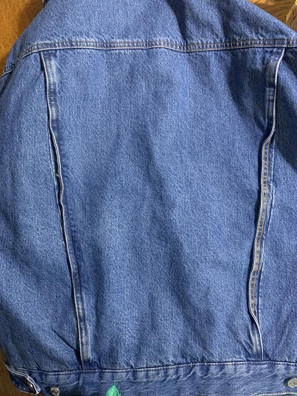 Back Seams CK denim sherpa jacket