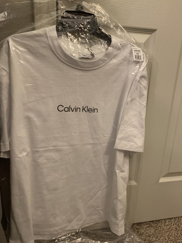 Calvin Klein Men's Relaxed Fit Standard Logo Crewneck T