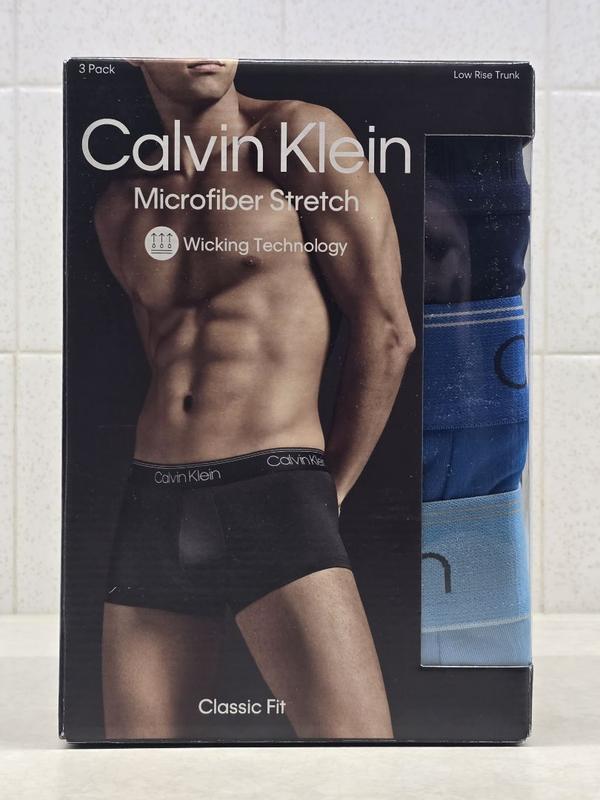 Calvin Klein Microfiber Stretch Wicking Low Rise Boxer