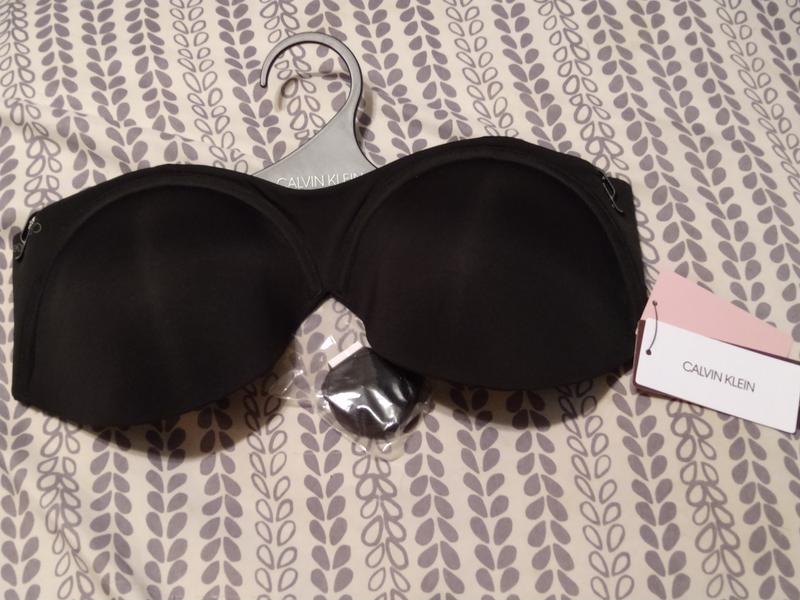 Calvin Klein black strapless bra
