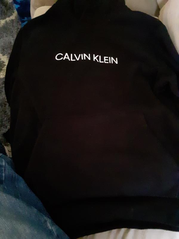 Front of Pullover with CK Logo