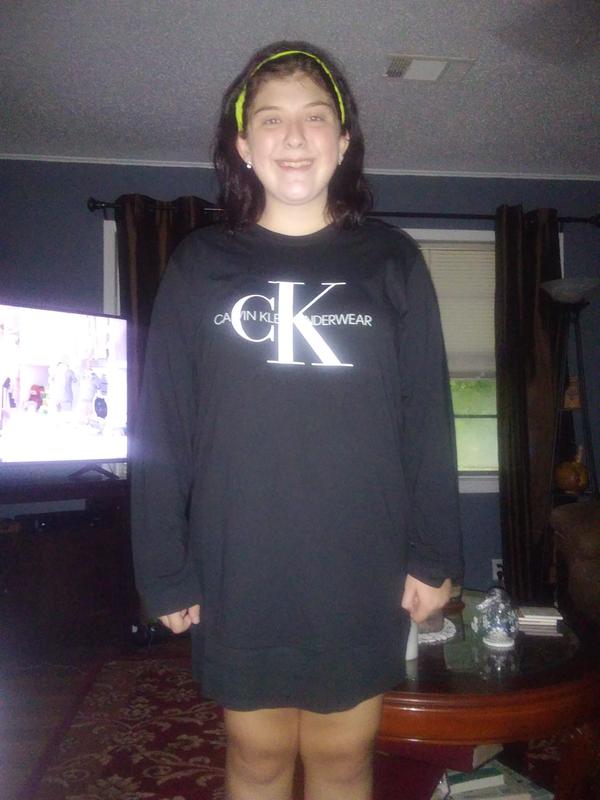 Teenager loves the night shirt