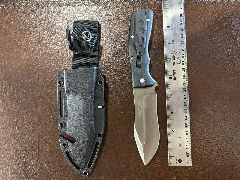 Camillus Injekt 9 Multi-Tool Survival Knife, Fixed 4.25 Blade with S –  HardGrizzly