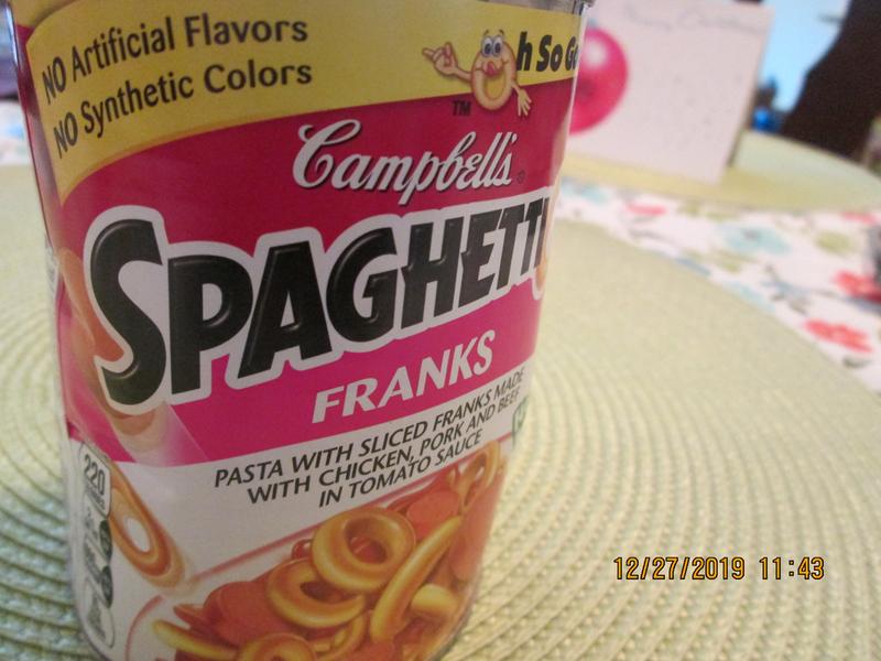 Campbell S Spaghettios Franks Pasta With Sliced Franks In Tomato Sauce 15 6 Oz Qfc