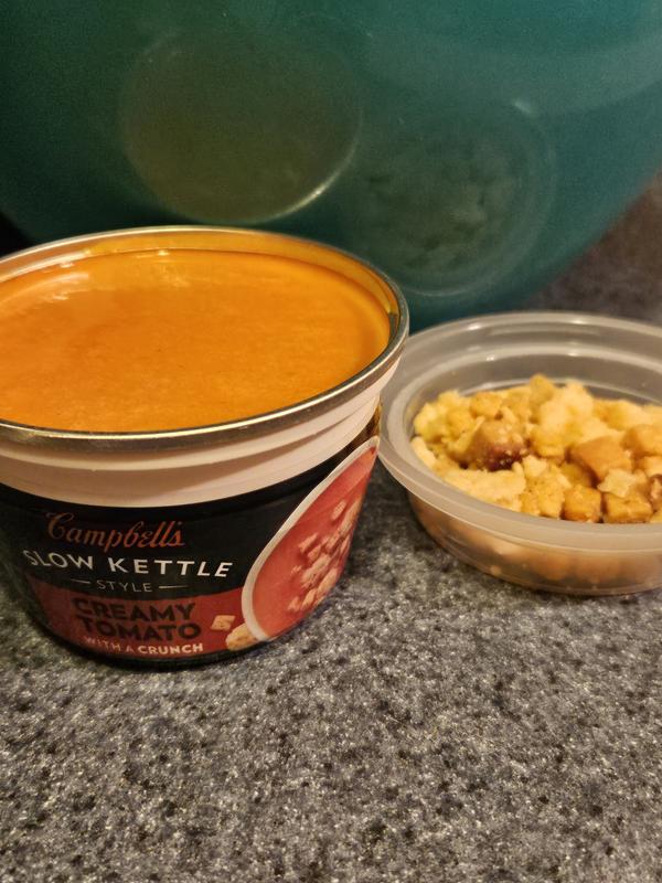 Campbell's Slow Kettle Style Creamy Tomato Soup With A Crunch Microwavable  Cup, 7.44 oz - Fry's Food Stores