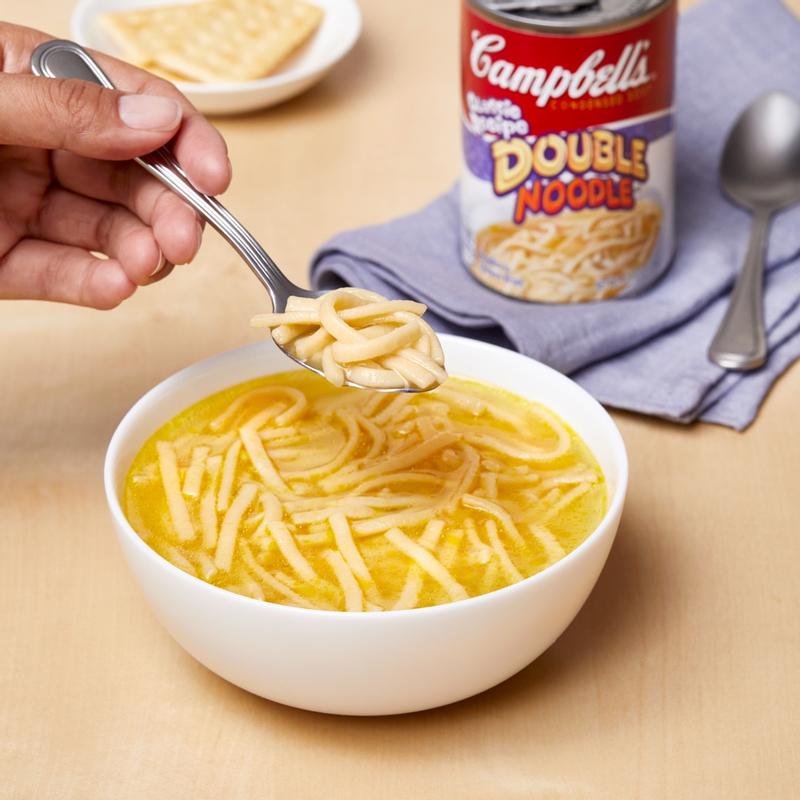 Campbell's Double Noodle Soup Microwavable Bowl With Original