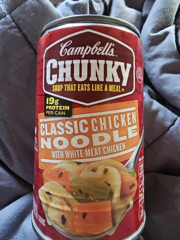 Campbell's Chunky Soup, Ready to Serve Chicken Noodle Soup, 18.6 oz Can 