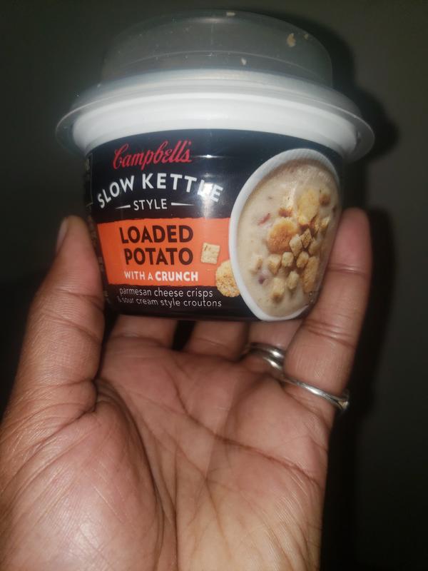 Campbell's® Slow Kettle Style Loaded Potato Soup With A Crunch Microwavable  Cup, 7.44 oz - Kroger