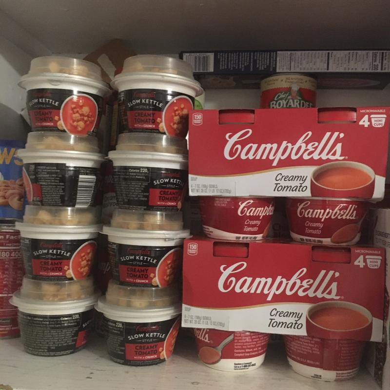 Campbell's Slow Kettle Style Creamy Tomato Soup With A Crunch Microwavable  Cup, 7.44 oz - Fry's Food Stores