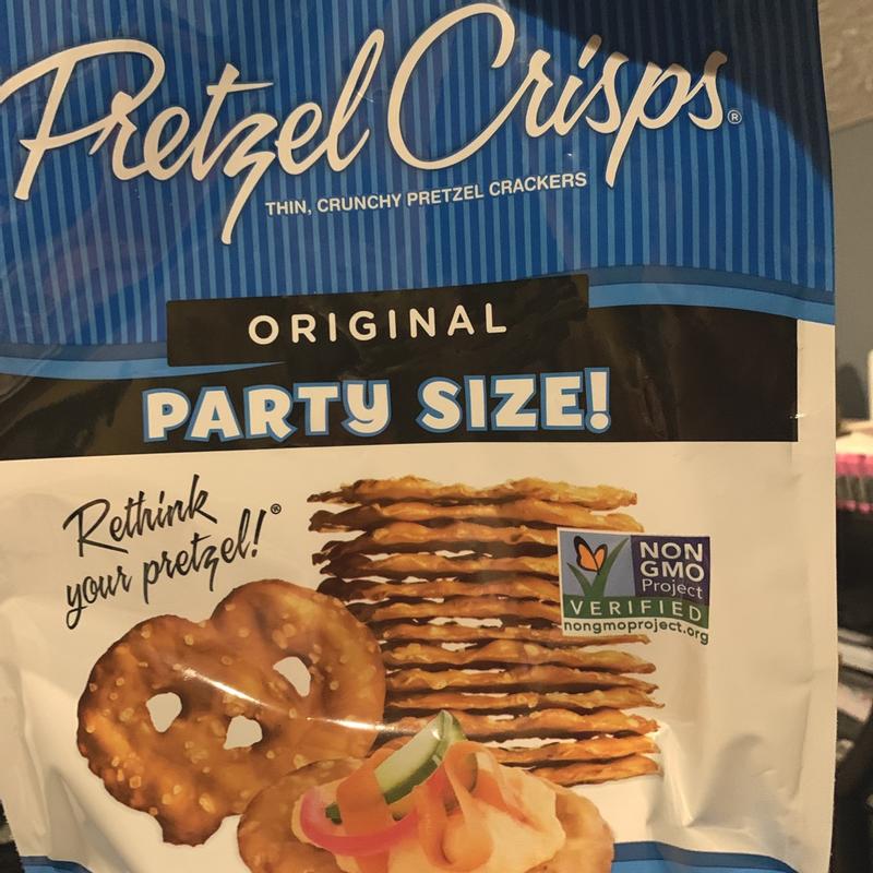 Snack Factory Original Pretzel Crisps, Non-GMO, 14 oz Party Size Bag