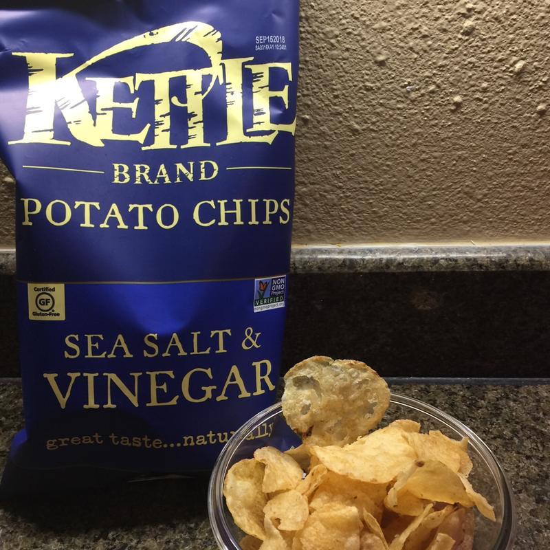 Kettle Brand Sea Salt & Vinegar Potato Chips Party Size, 13 oz