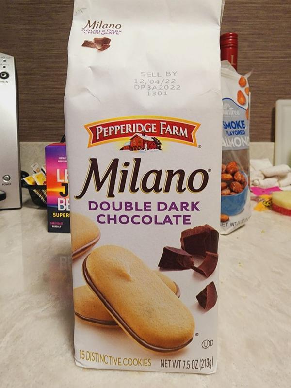 double dark chocolate milano cookies