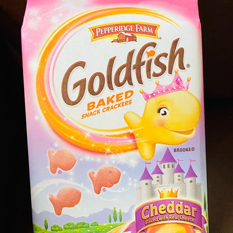 pink goldfish crackers