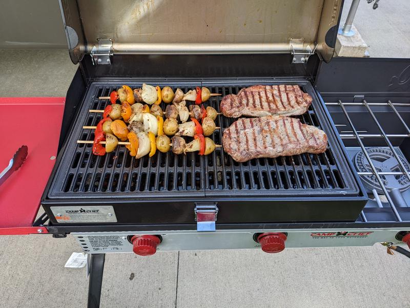 Camp Chef Deluxe 2 Burner BBQ Grill Box Cabela s