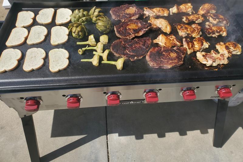 Camp Chef Highline 42-Inch 6-Burner Tabletop/Freestanding Propane Gas Grill  - FTG900PG