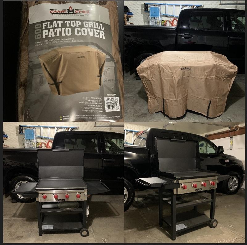 Camp chef flat shop top grill patio cover