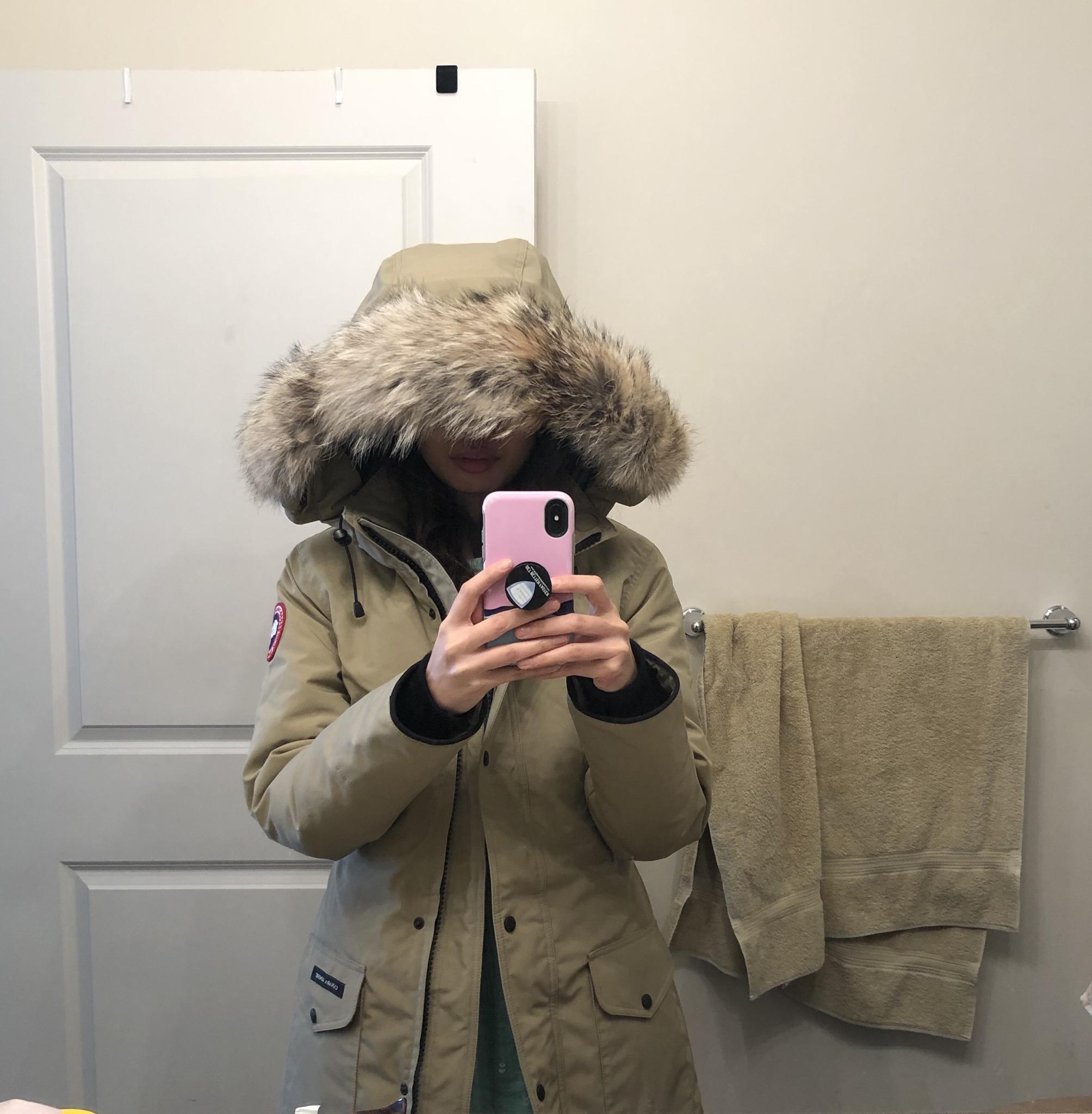 canada goose trillium parka beige