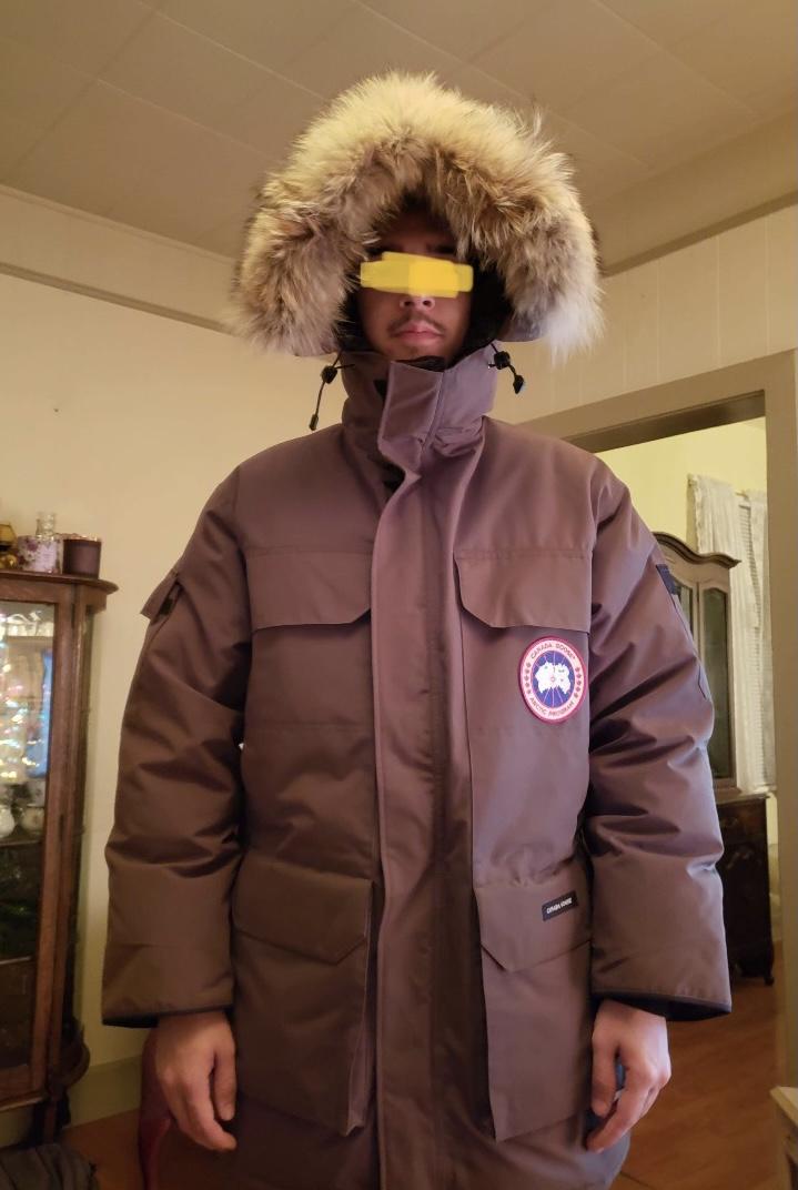 canada goose parka beige