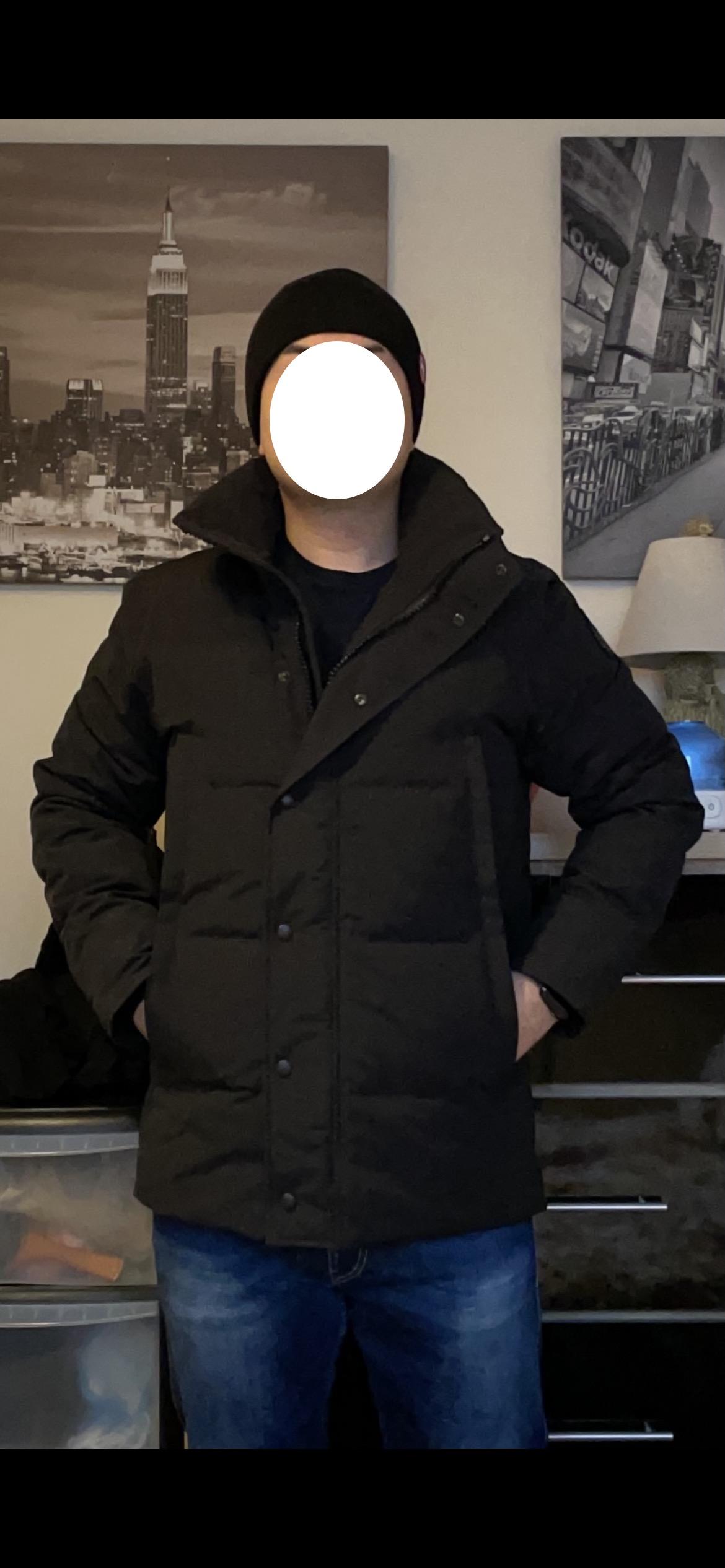 フラワーB ブルーグレイ カナダグース Wyndham Parka Black Label