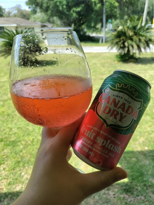 Buy Canada Dry Fruit Splash Cherry Ginger Ale Soda, 12 fl oz cans