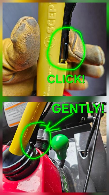 Click and Gentle pressure!