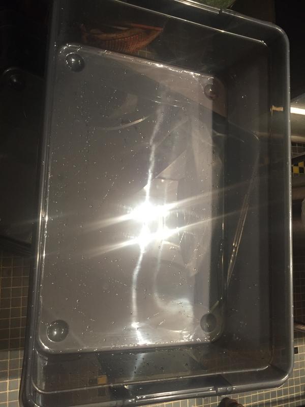 This is all the remaining water after I poured out about 1cup that leaked in during my test.