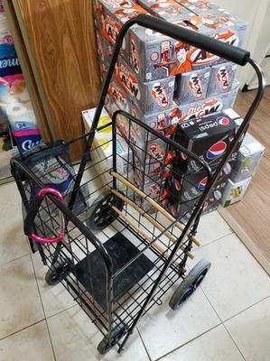 Cart with Bamboo attached