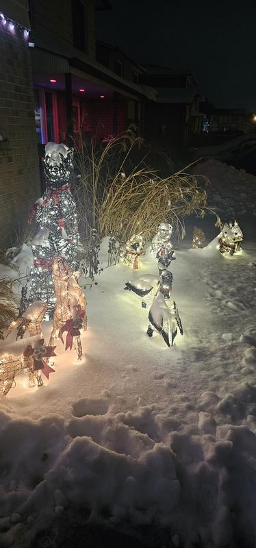 All canadian tire christmas animals and noma smart 2.0 lights makes christmas festive and fun!!