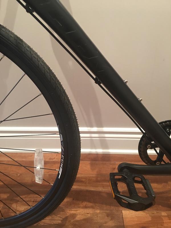 Tire-downtube clearance after fix