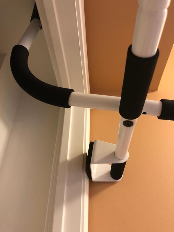 tilted and hand grips are not level with the floor