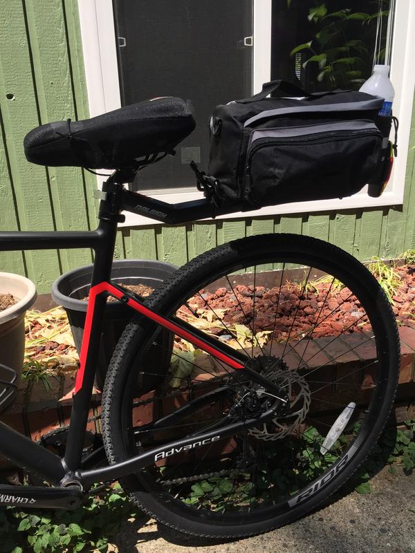 Raleigh Insulated Rack Top Bike Bag w/Reflective Panels, Black