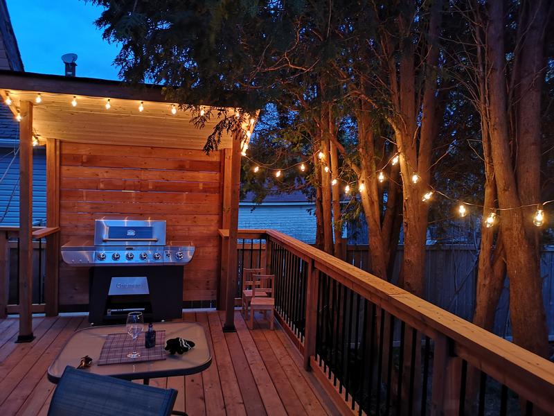 Lights up the deck beautifully