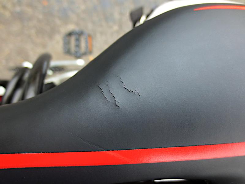cracked bike seat