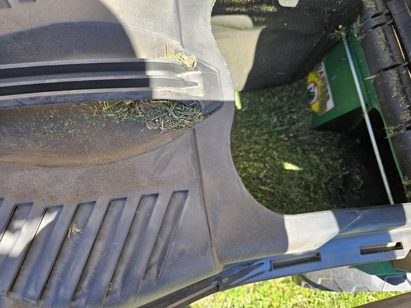 After 1 area of grass was cut