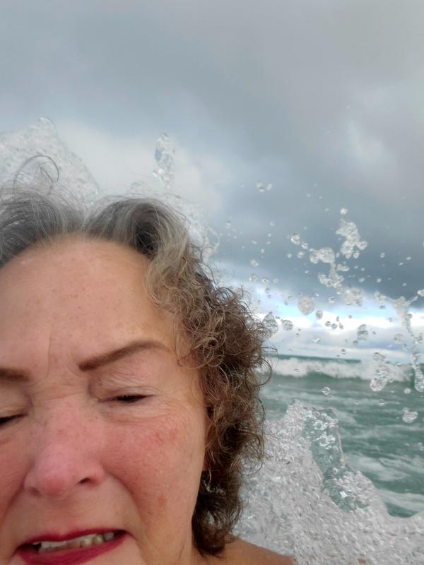 Watching waves come in overy shoulder and being hit by s good one with droplets flying
Photos taken Nov 12