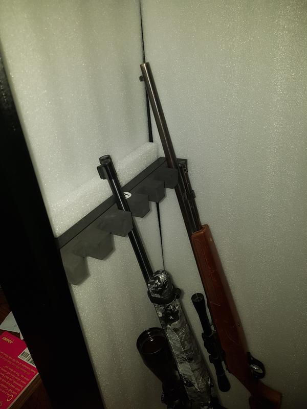 foam packing added on interior to pad walls, and space the barrel rack an extra inch out from the wall,..   Also imrpoves visibility greatly!