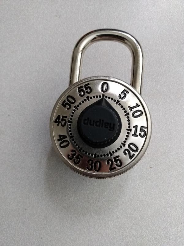 Master Lock 48mm-Wide Preset Numeric-Combination Dial Padlock, Silver