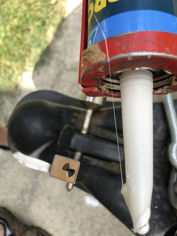 Shows caulk continues because of air bubbles inside, and last photo shows sticky strinyness like warm chewing gum