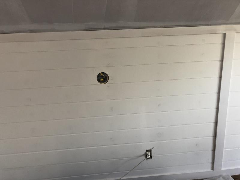 Faux shiplap panel