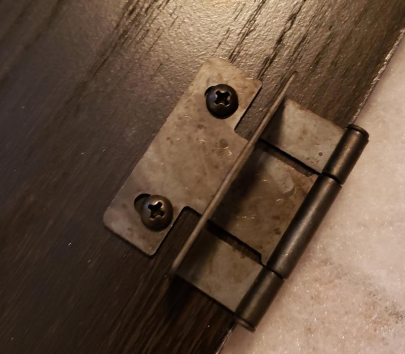 Hinge. Rustic or rusty?