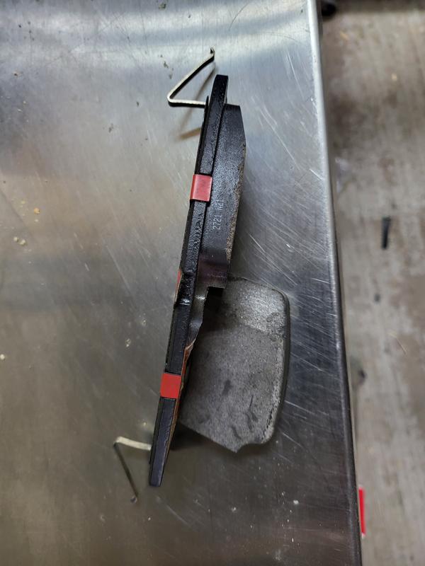 Half the pad came off.