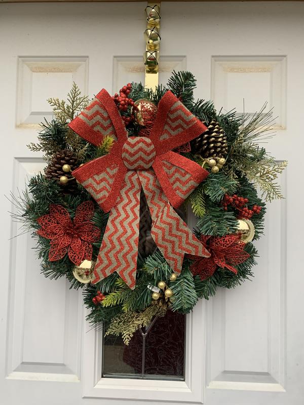 Beautiful wreath with bow